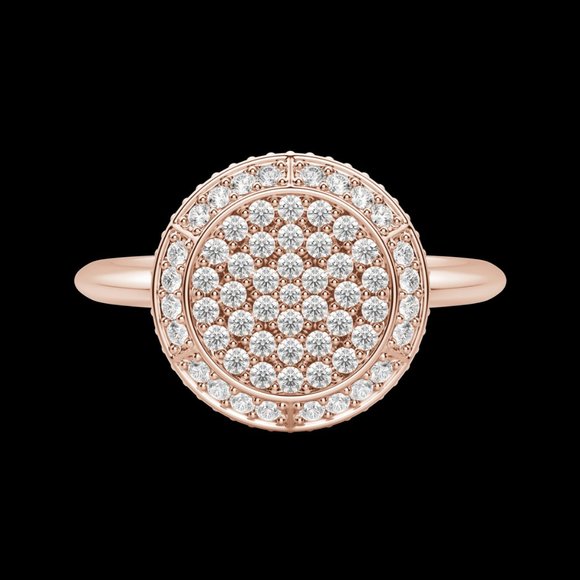 Round Pavé Ring - Picture 8 of 9